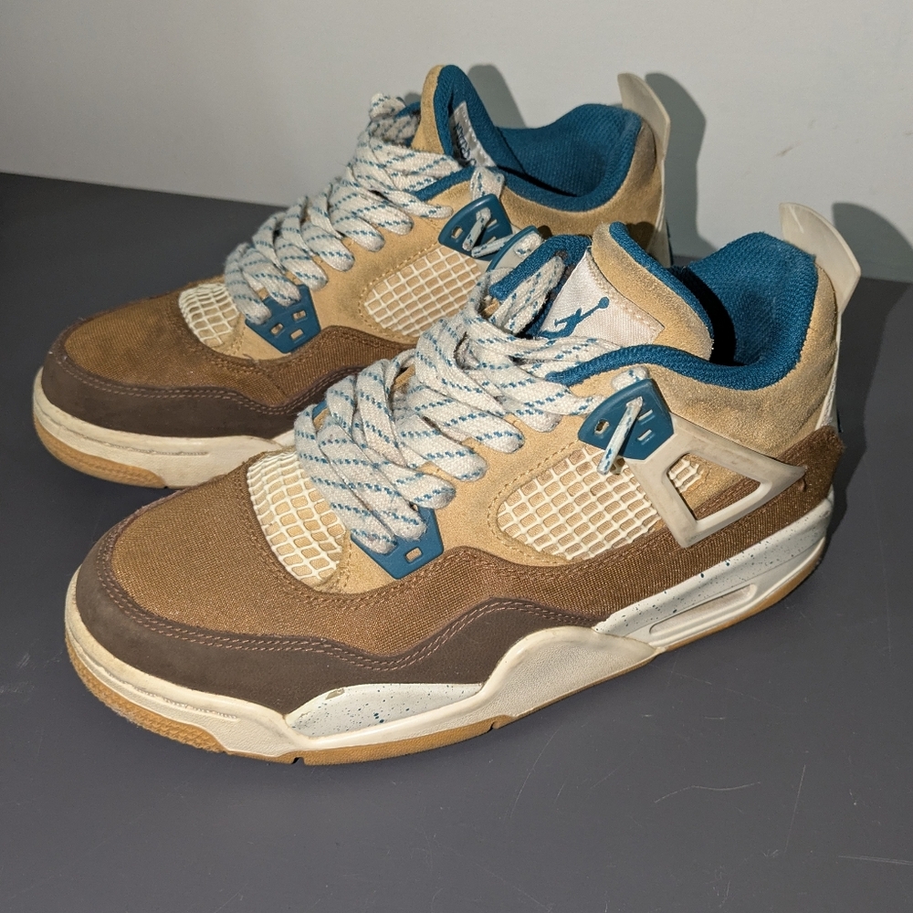 Youth Nike Air Jordan Retro Brown and Cream Sneakers